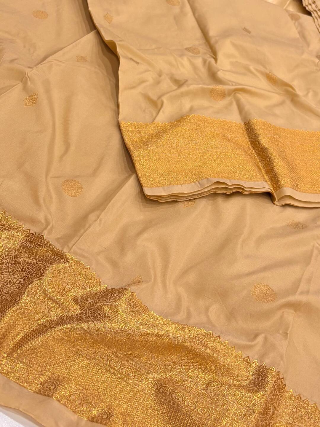 Off White Cotton Silk Saree