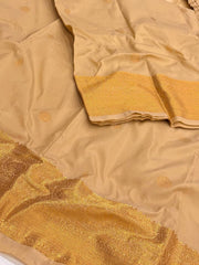 Off White Cotton Silk Saree