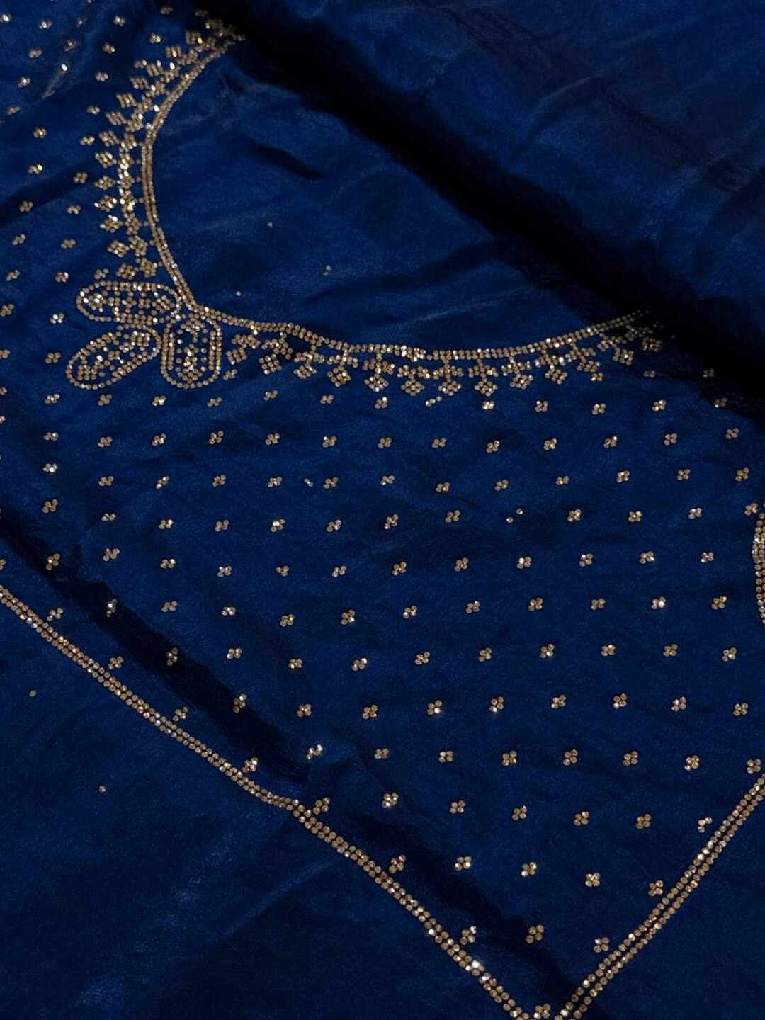 Teal Blue Georgette Saree