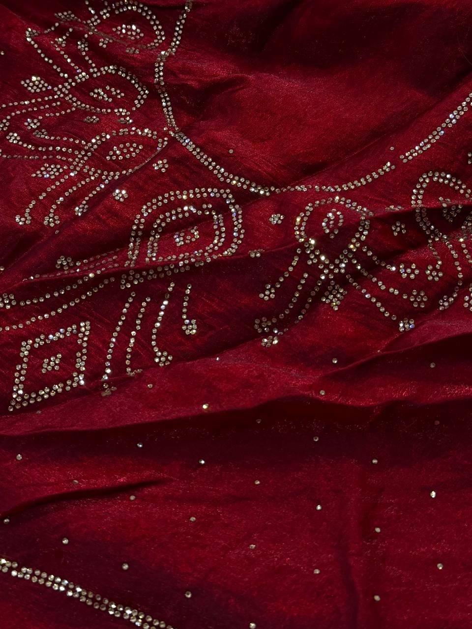 Maroon Georgette Saree