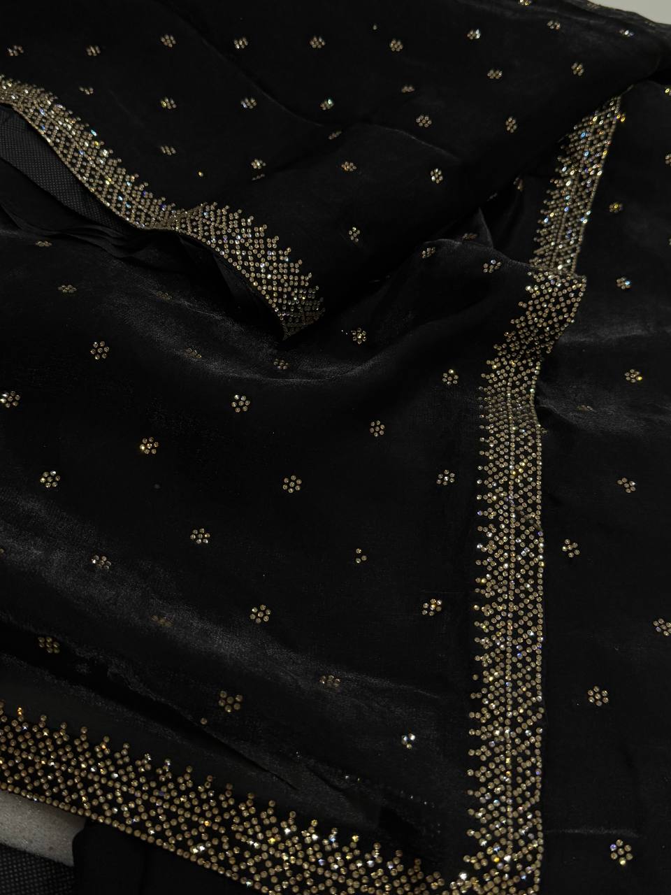 Black Georgette Saree