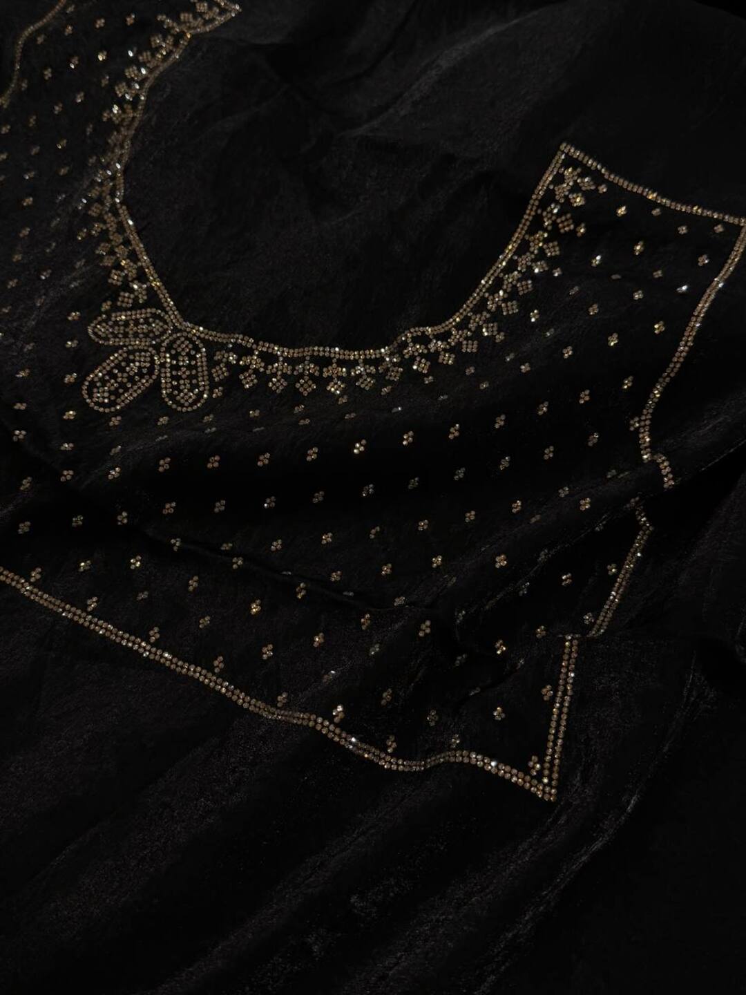 Black Georgette Saree