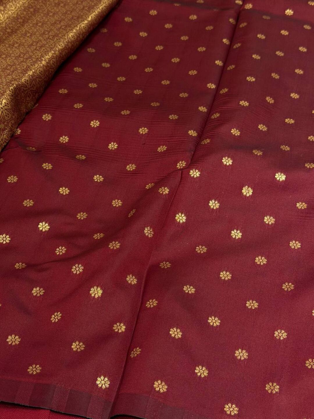 Emerald Green Cotton Silk Saree
