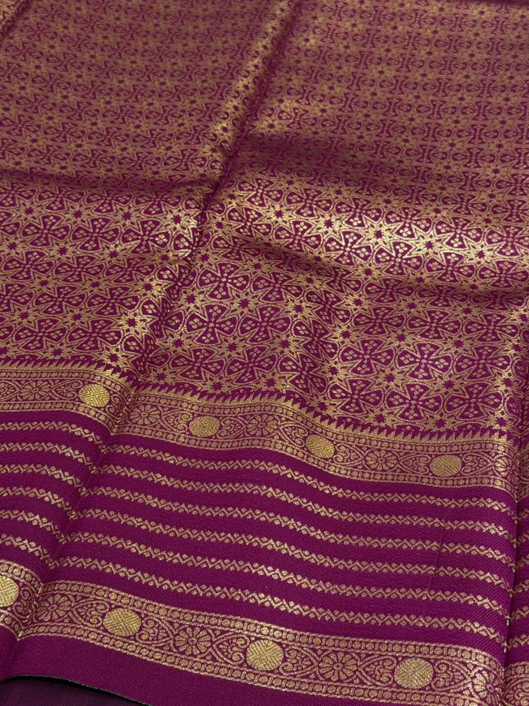 Forest Green Cotton Silk Saree