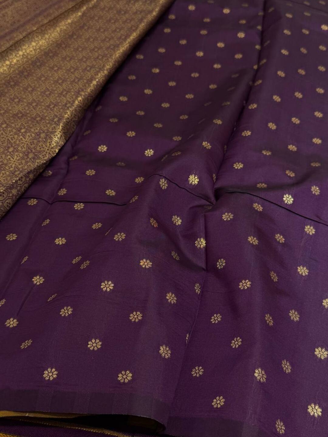 Mustard Yellow Cotton Silk Saree