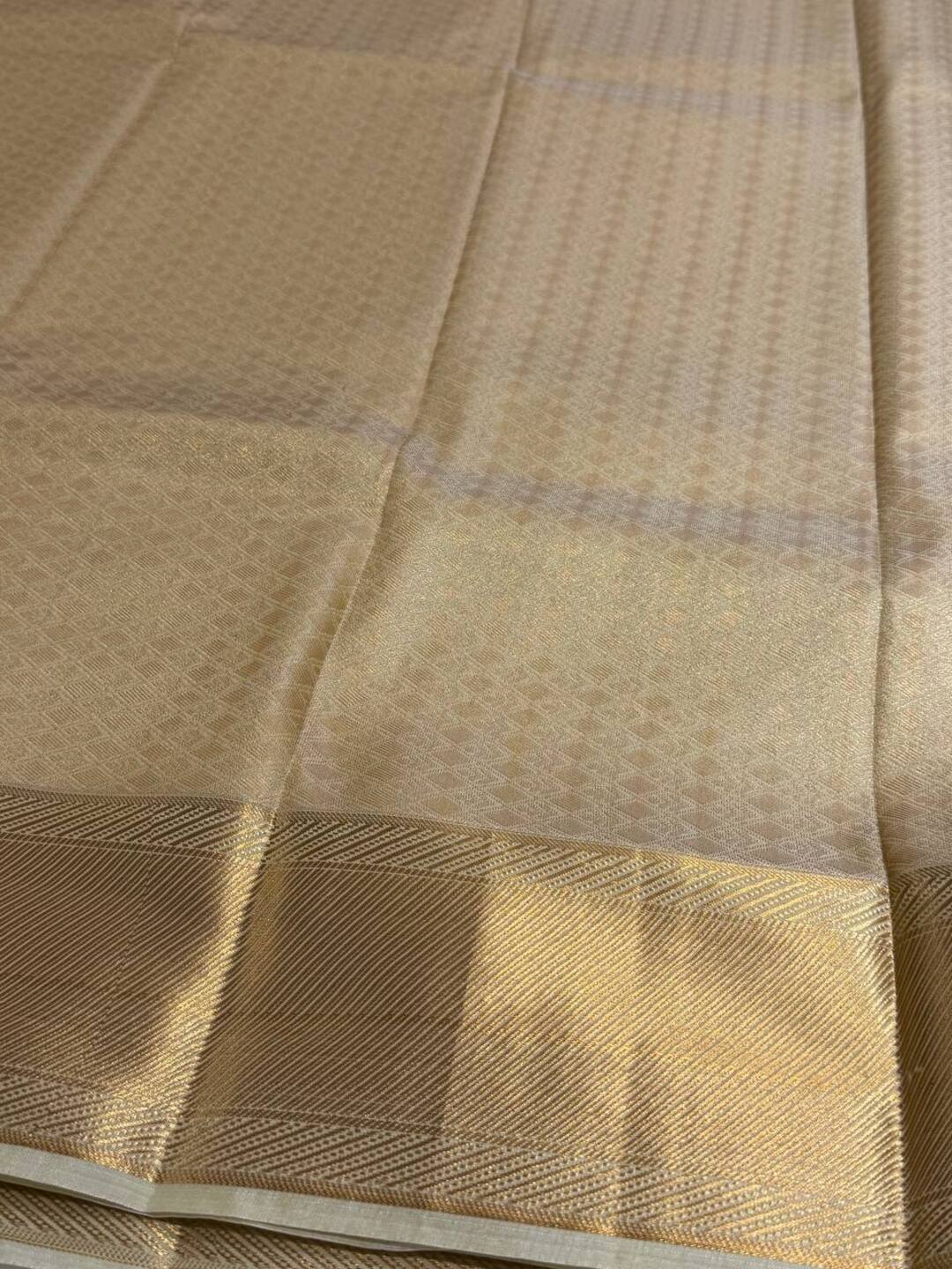Mint Green Cotton Silk Saree