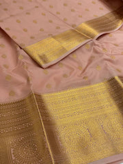 Pastel Pink Cotton Silk Saree
