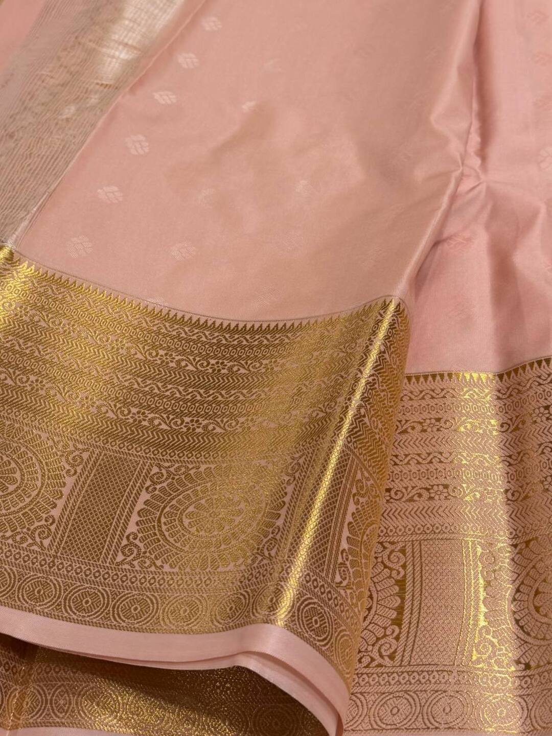 Pastel Pink Cotton Silk Saree