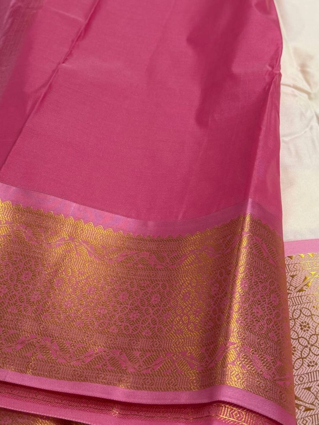 White Cotton Silk Saree
