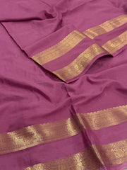 Light Purple Chiffon Silk Saree