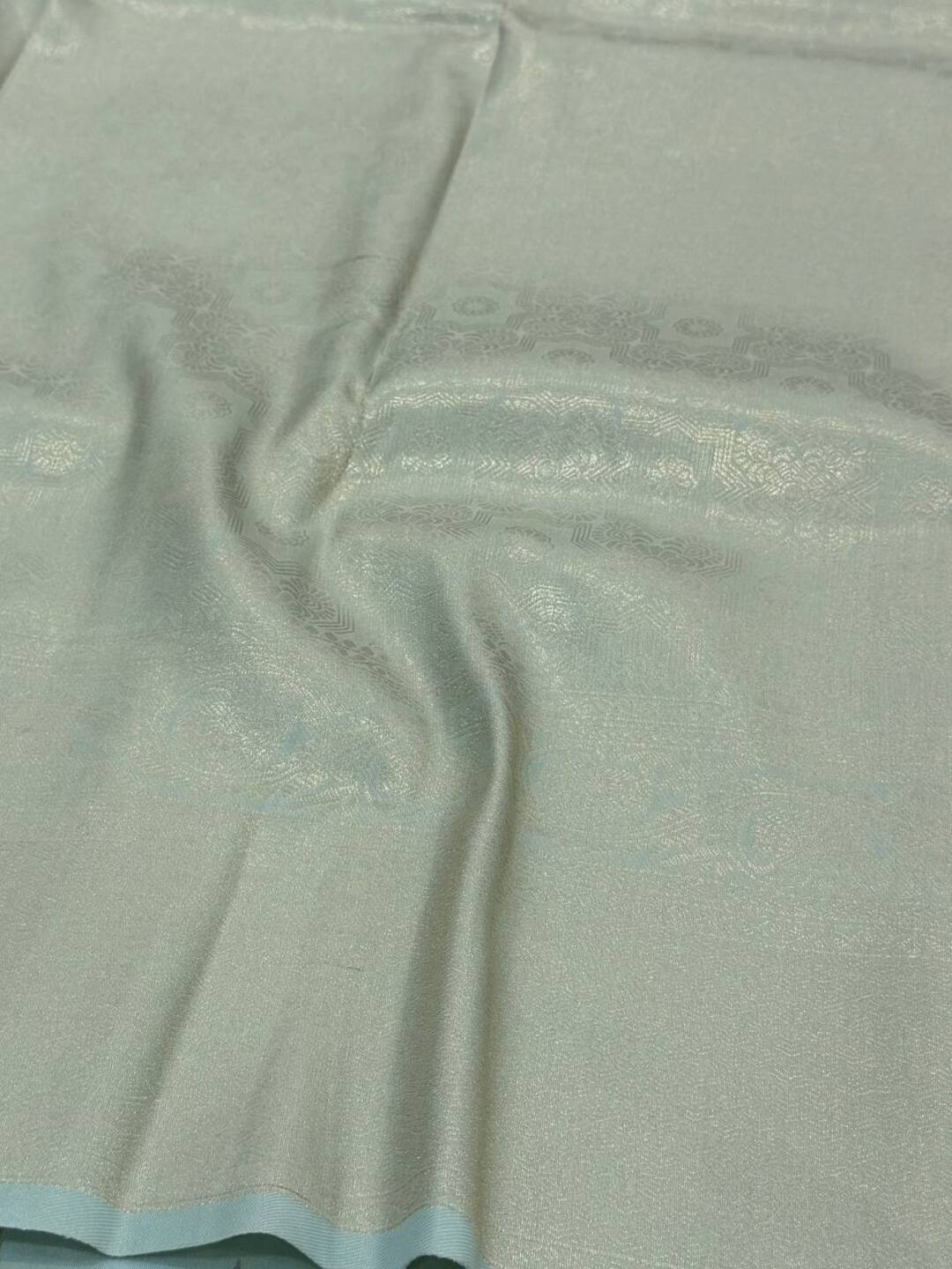 Icy Blue Cotton Silk Saree