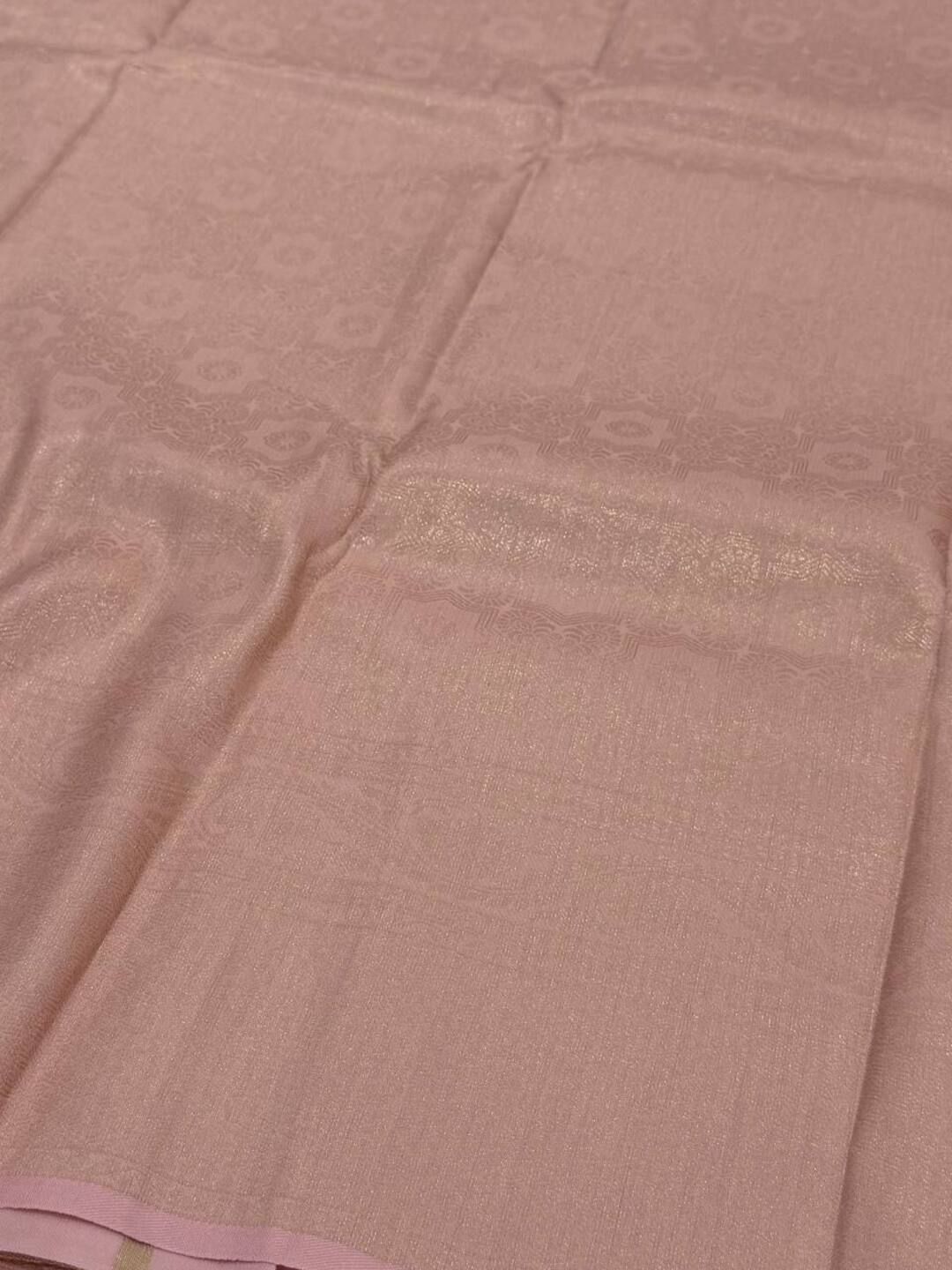 Pastel Pink Cotton Silk Saree