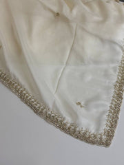 Off White Georgette Saree