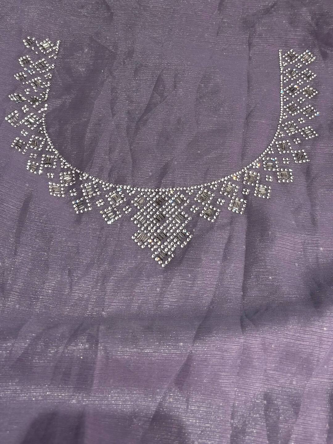 Dusty Purple Georgette saree