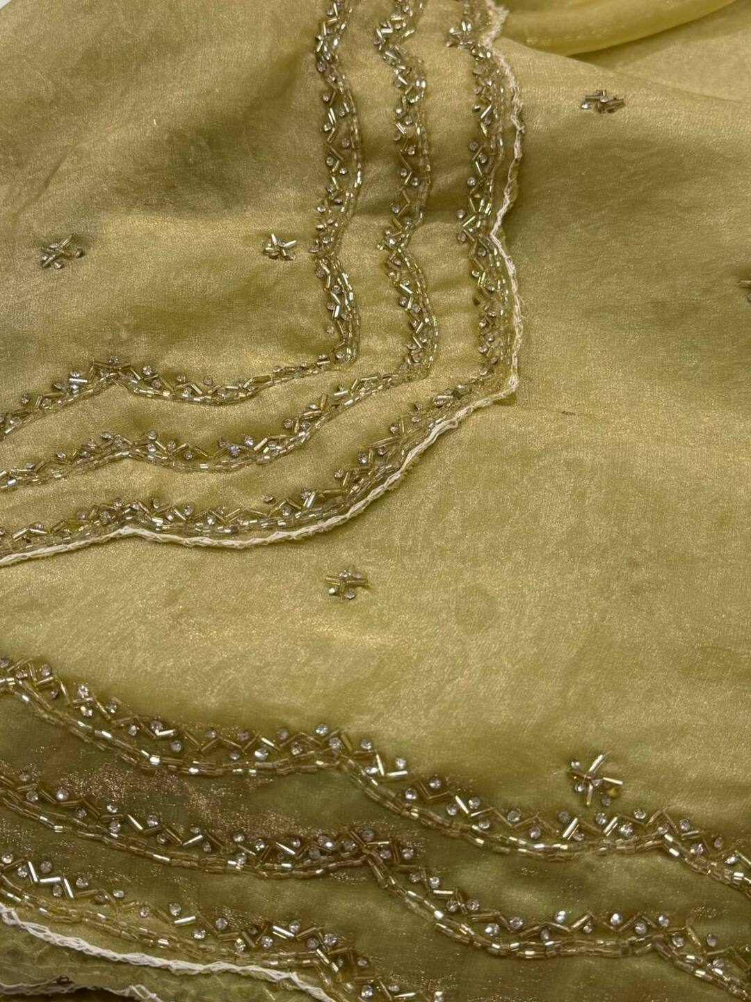 Mint Green Georgette Silk Saree