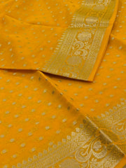 Yellow Banaras Cotton Saree