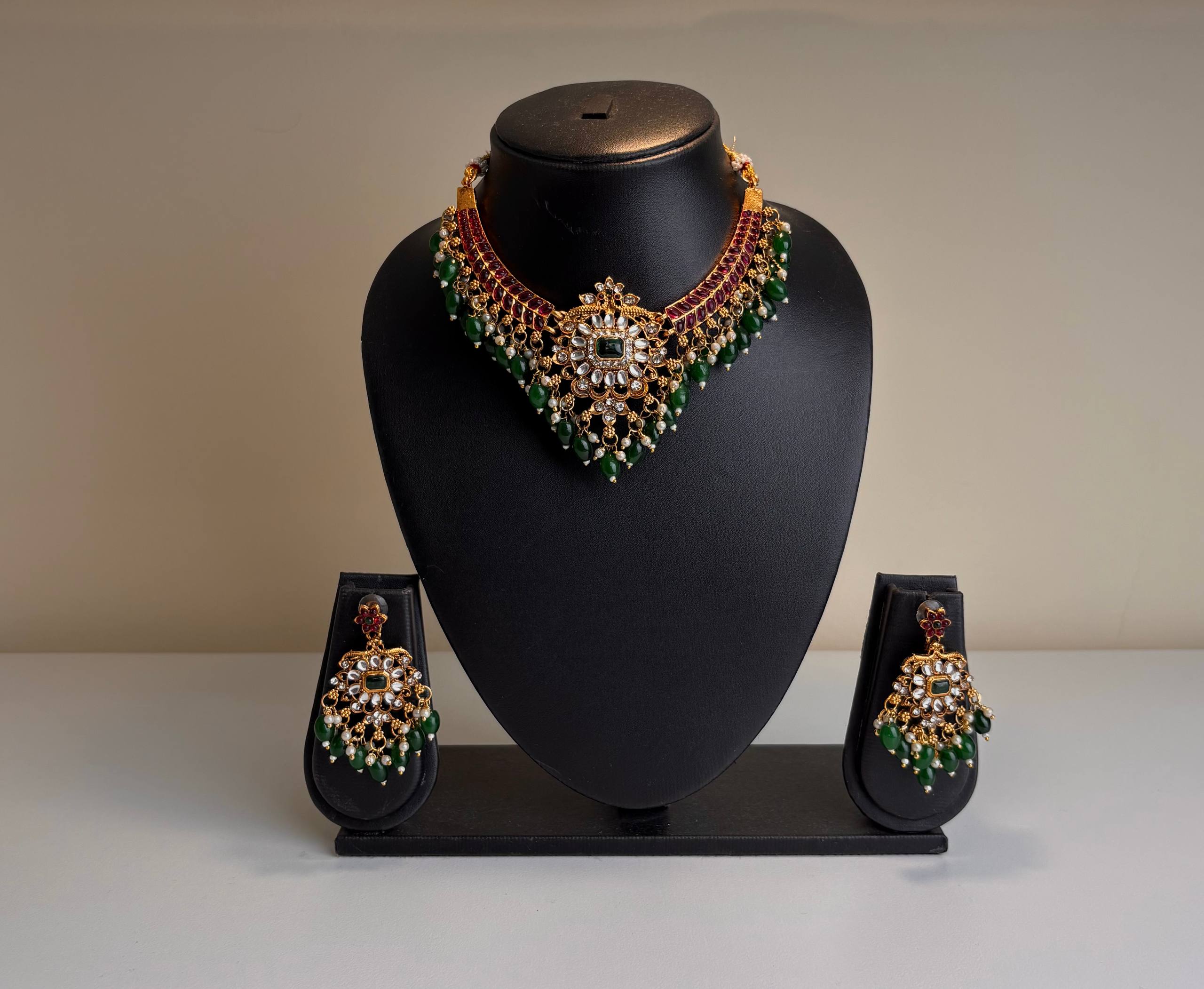 Necklace with Earrings Antique Jewelry