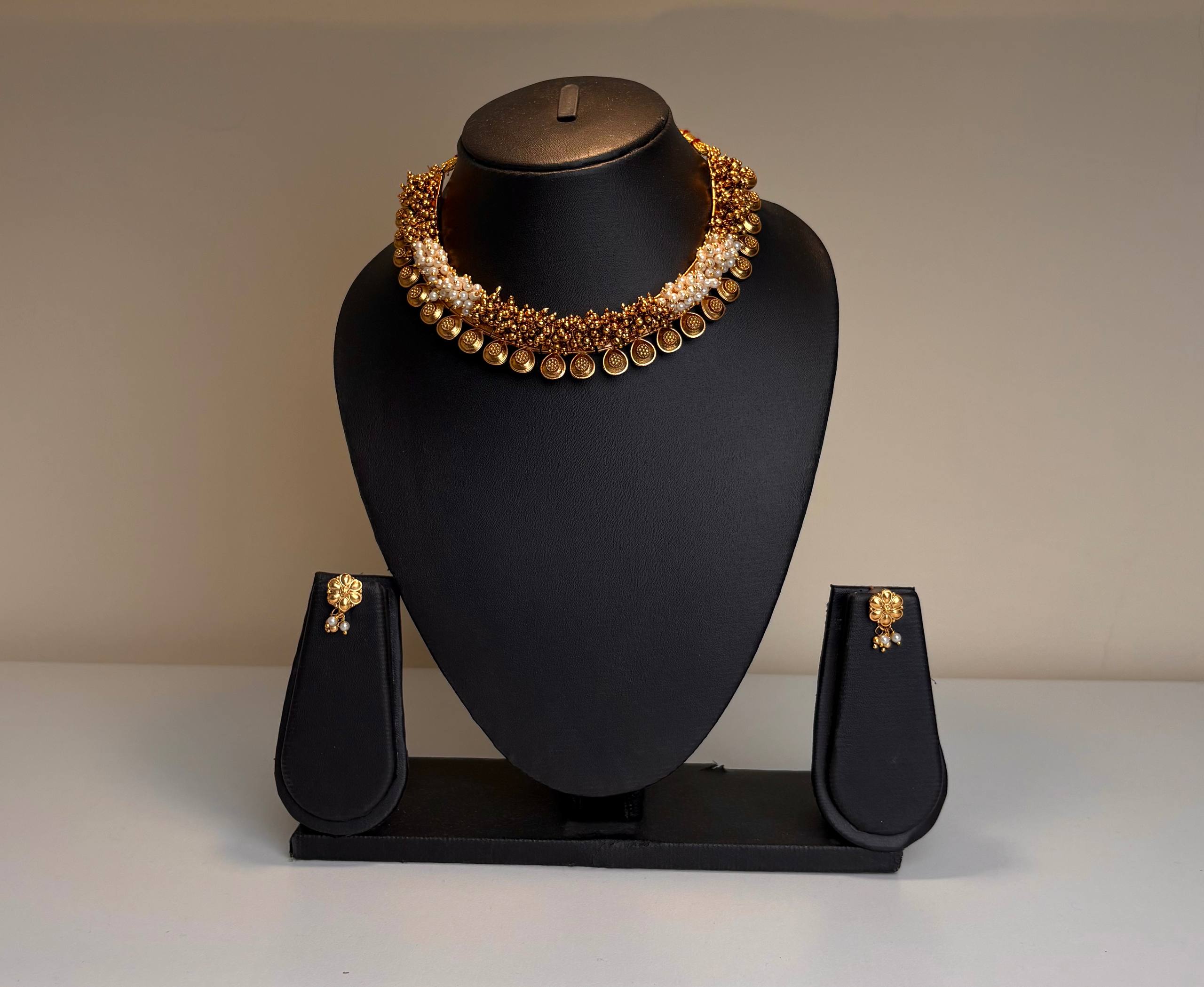 Necklace with Earrings Antique Jewelry