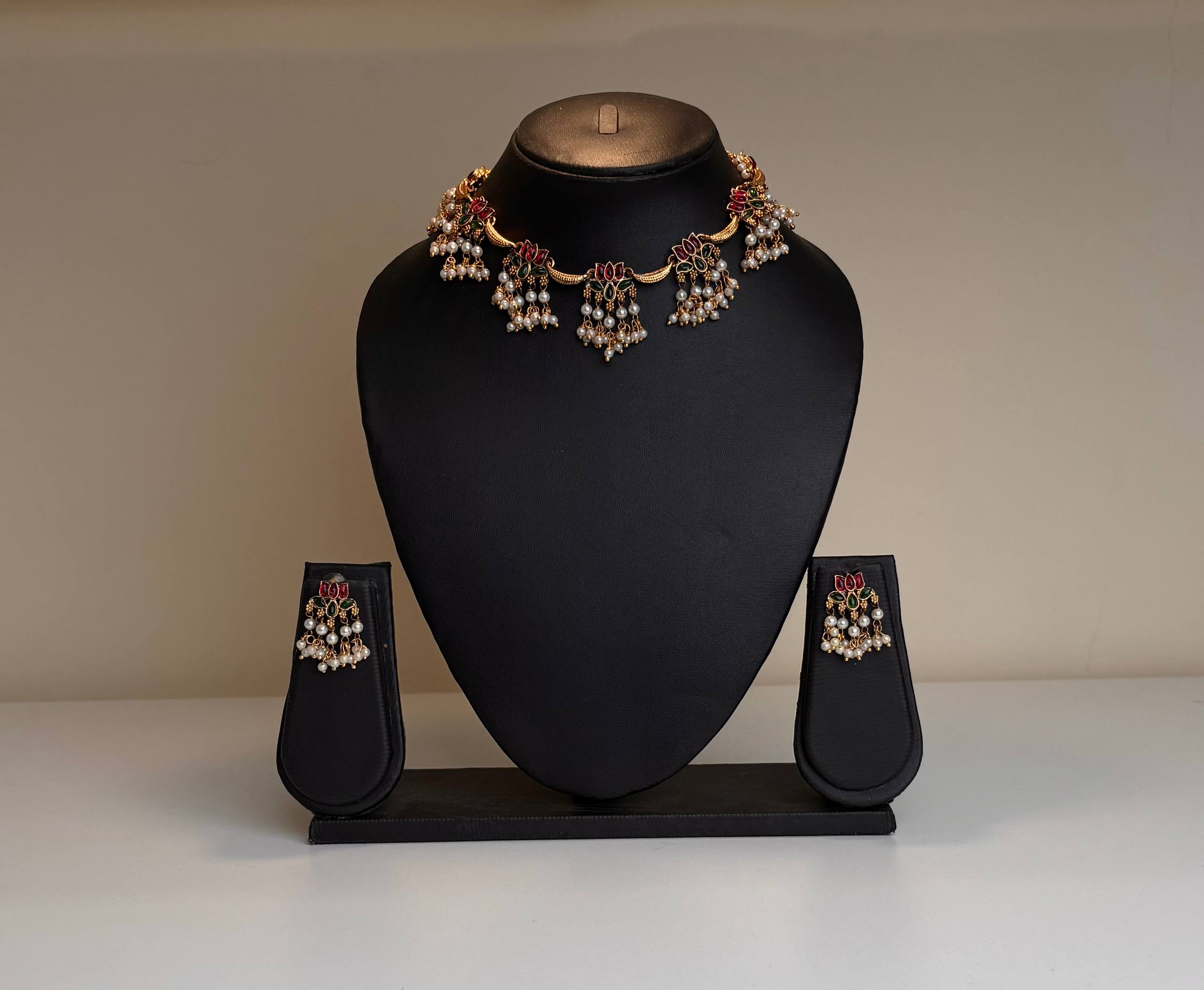 Necklace with Earrings Antique Jewelry