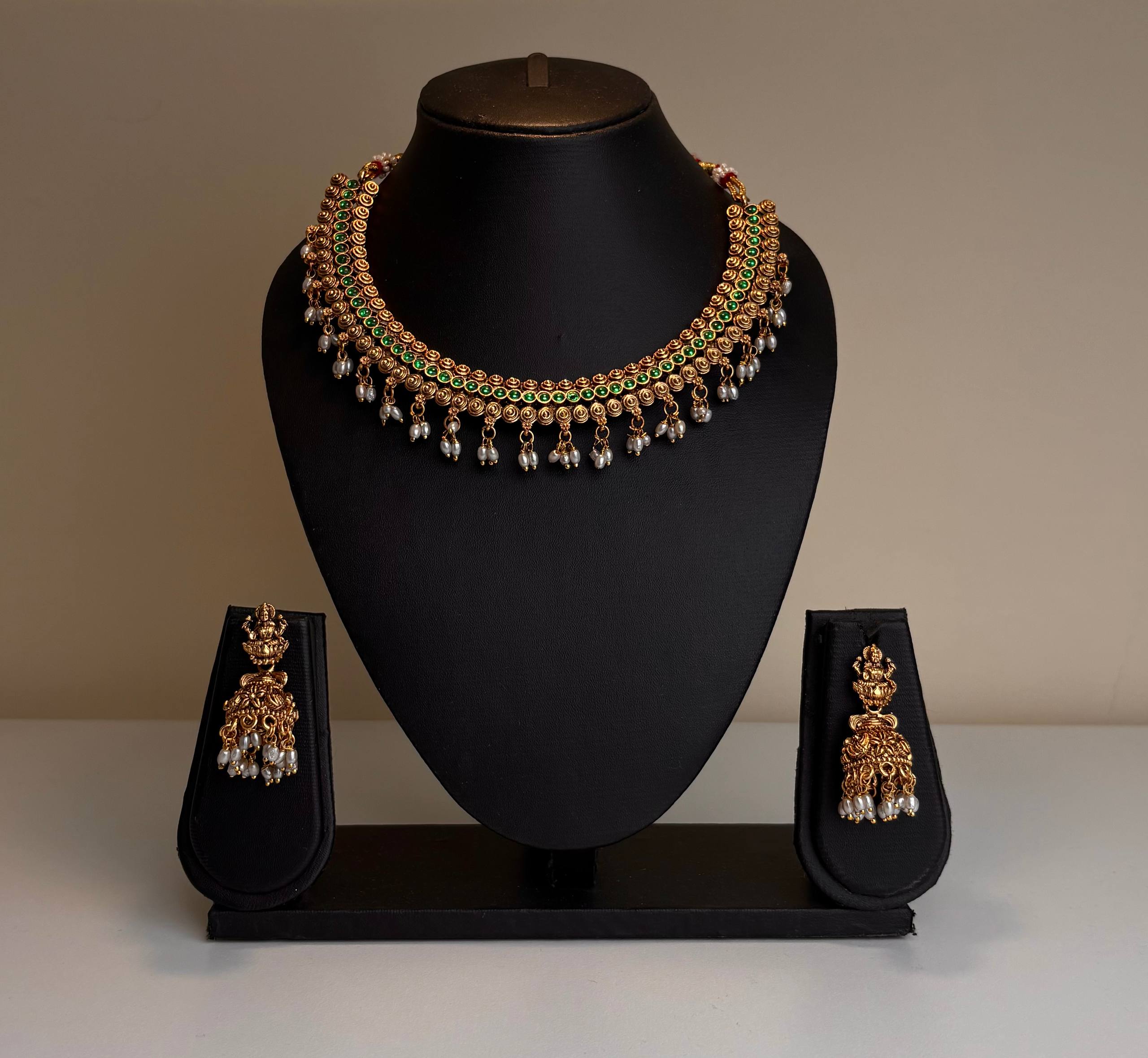 Necklace with Earrings Antique Jewelry