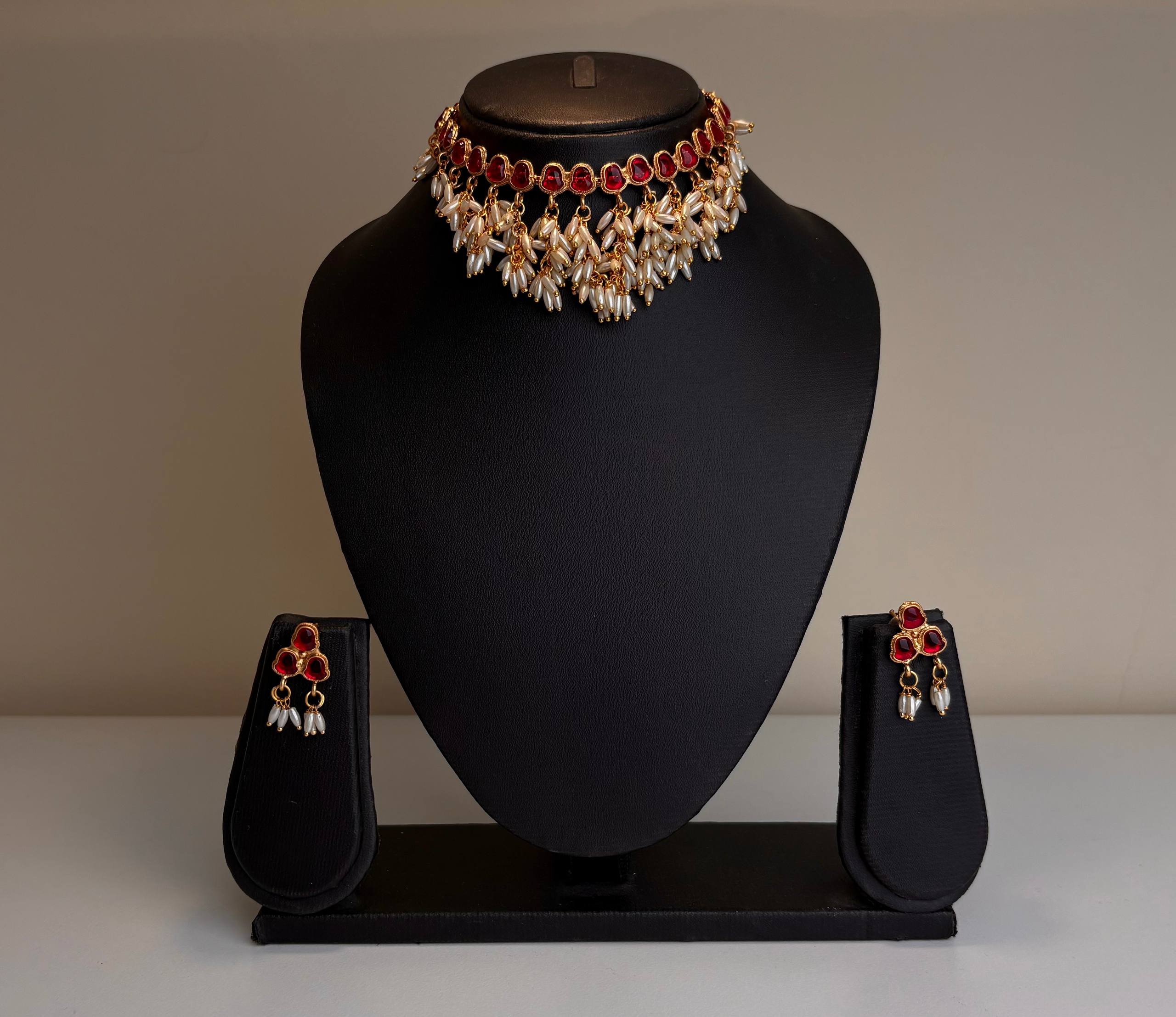 Necklace with Earrings Antique Jewelry