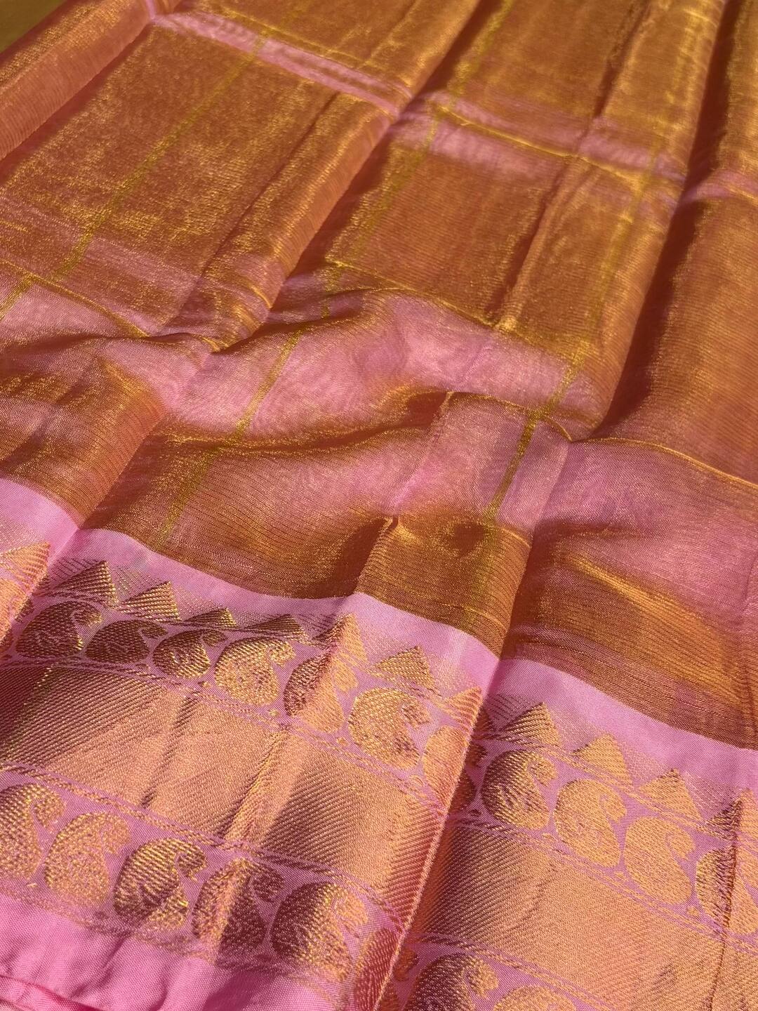 Gold Mangalagiri Silk Cotton Saree