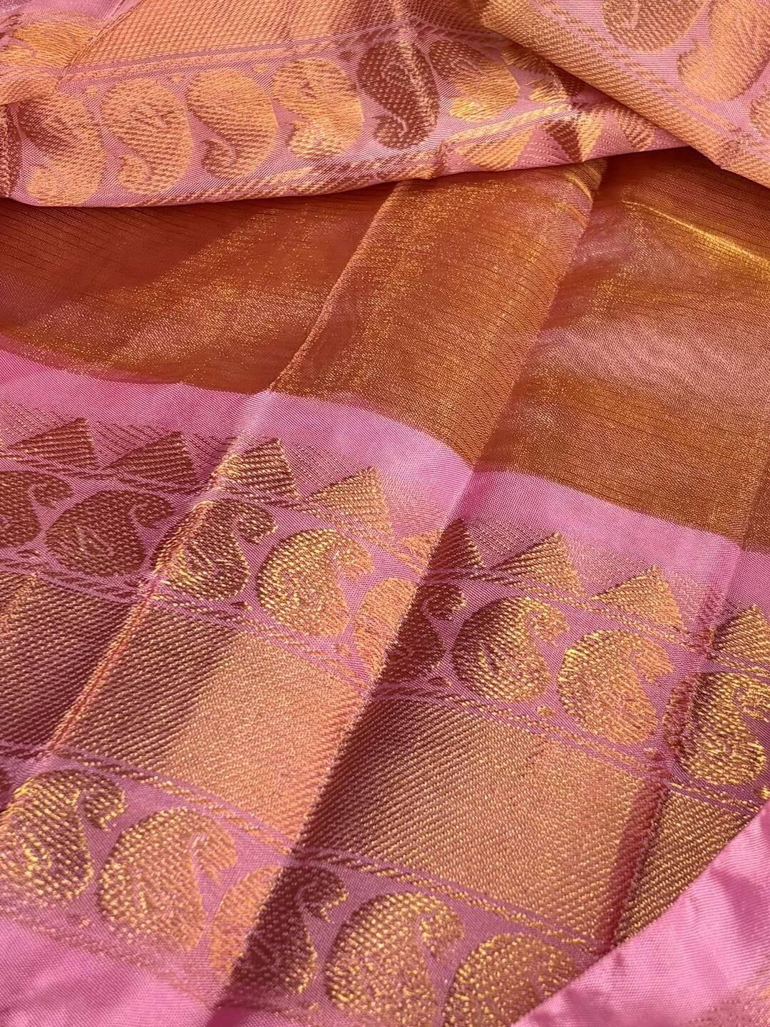 Gold Mangalagiri Silk Cotton Saree
