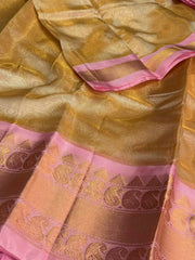 Gold Mangalagiri Silk Cotton Saree