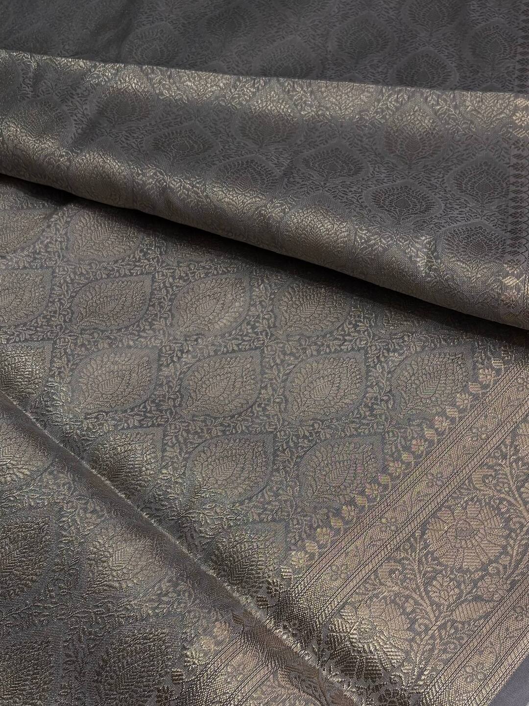 Black Banaras Cotton Silk Saree