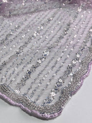 Baby Pink Net Georgette Saree