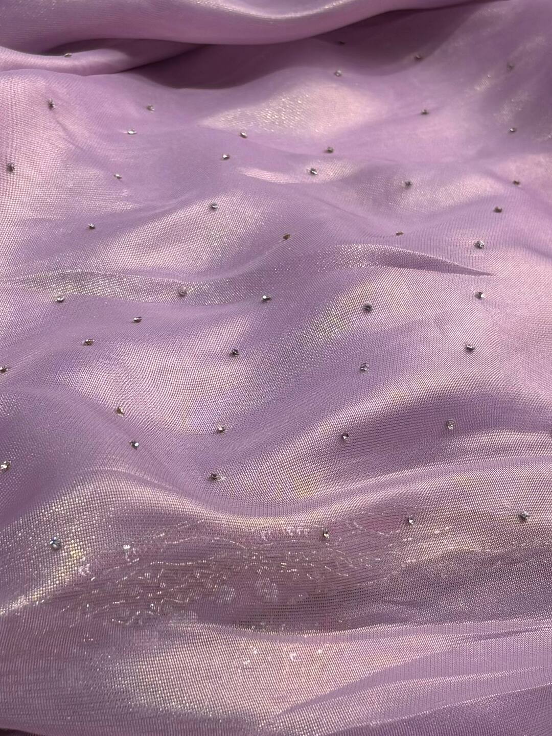 Pastel Purple Georgette Saree
