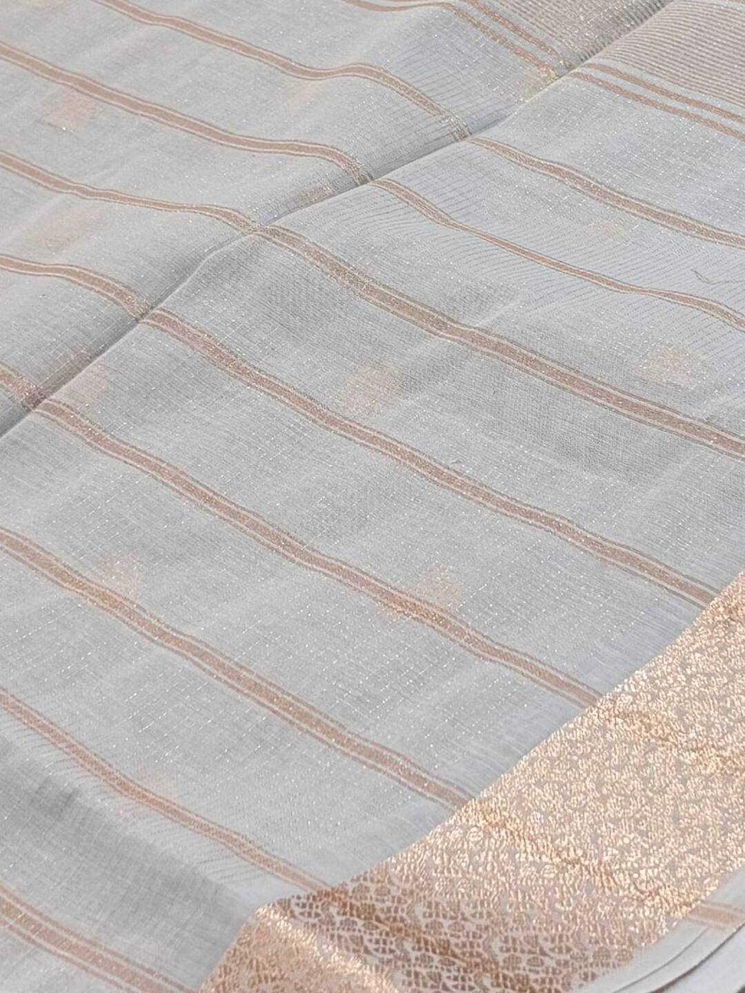 Baby Blue Soft Cotton Saree