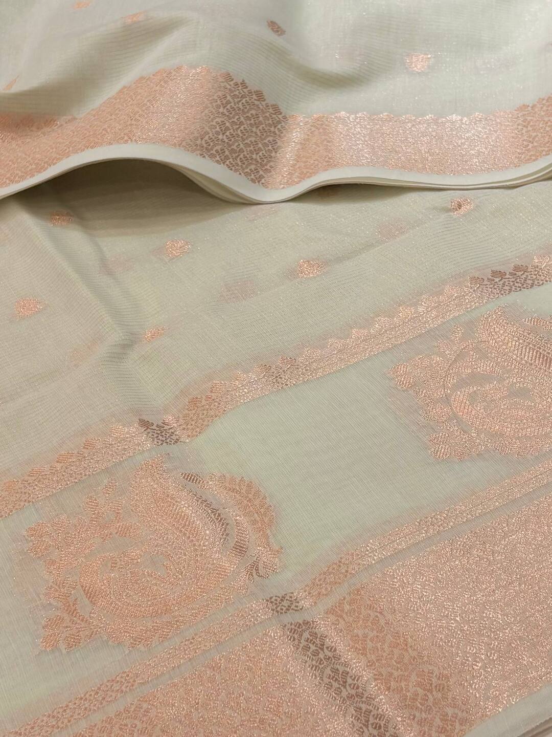 Pastel Green Soft Cotton Saree