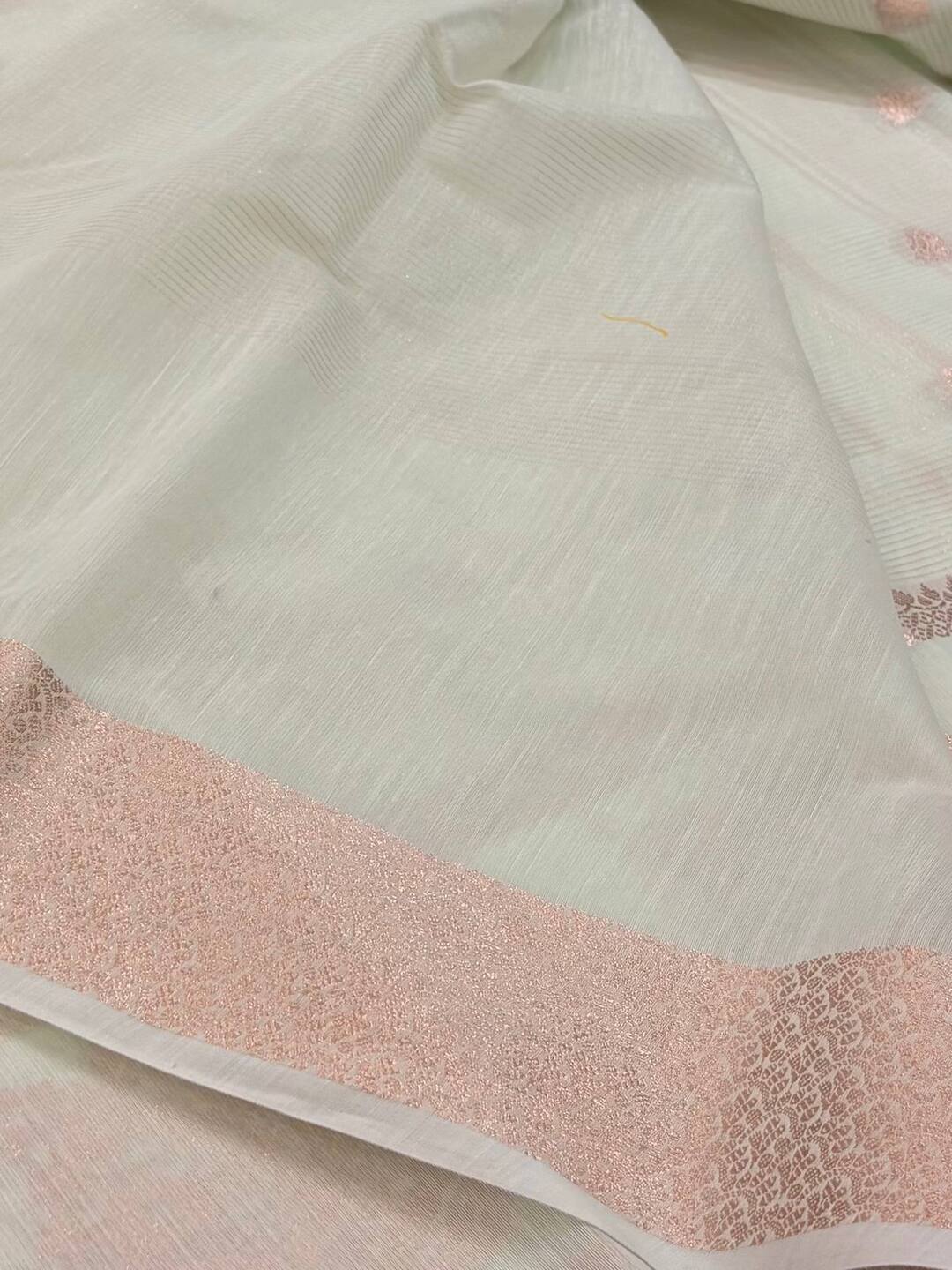 Pastel Green Soft Cotton Saree