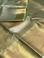 Mint Green Semi Kanchi Silk Saree