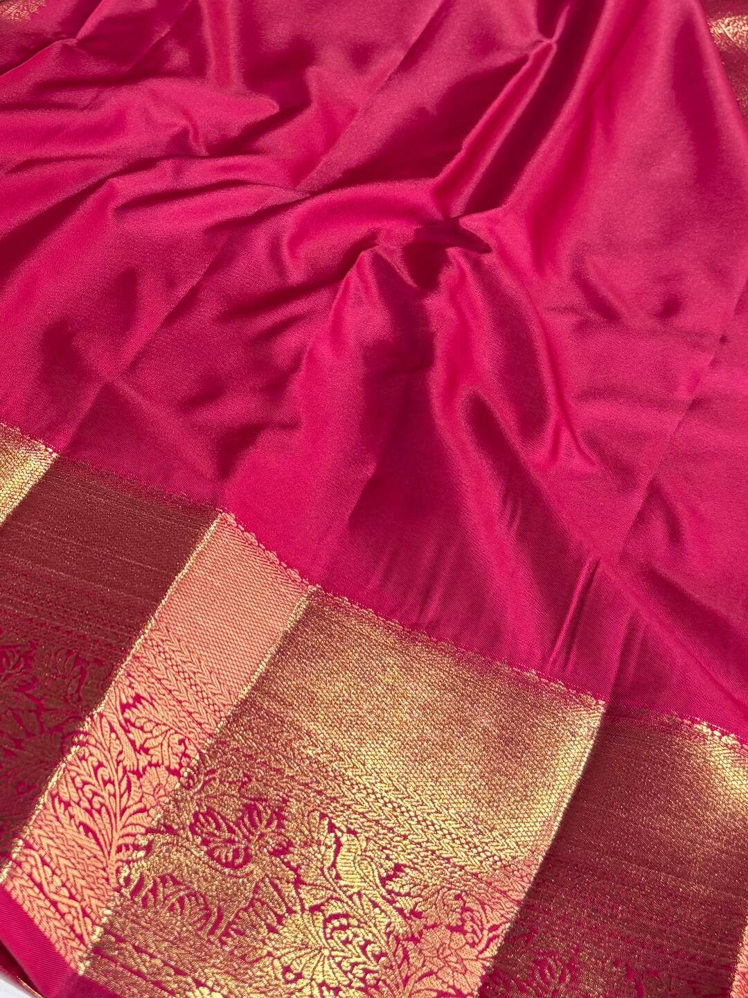 Magenta Pink Semi Kanchi Silk Saree