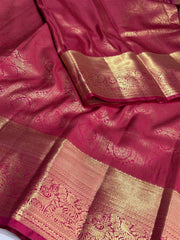 Magenta Pink Semi Kanchi Silk Saree