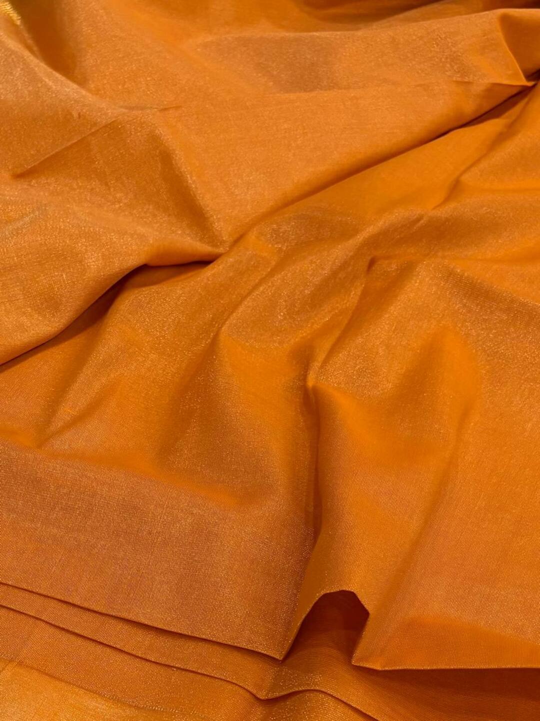 Orange Soft Cotton Saree