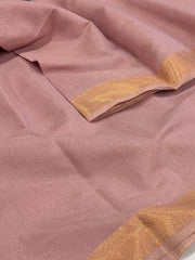Pastel Purple Soft Cotton Saree