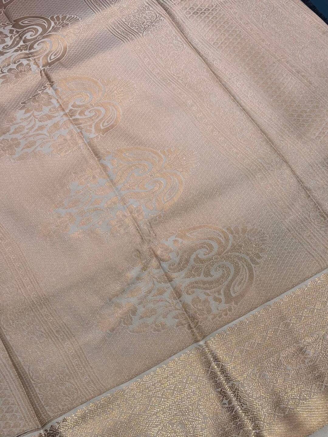 Royal Purple Semi Kanchi Silk Saree
