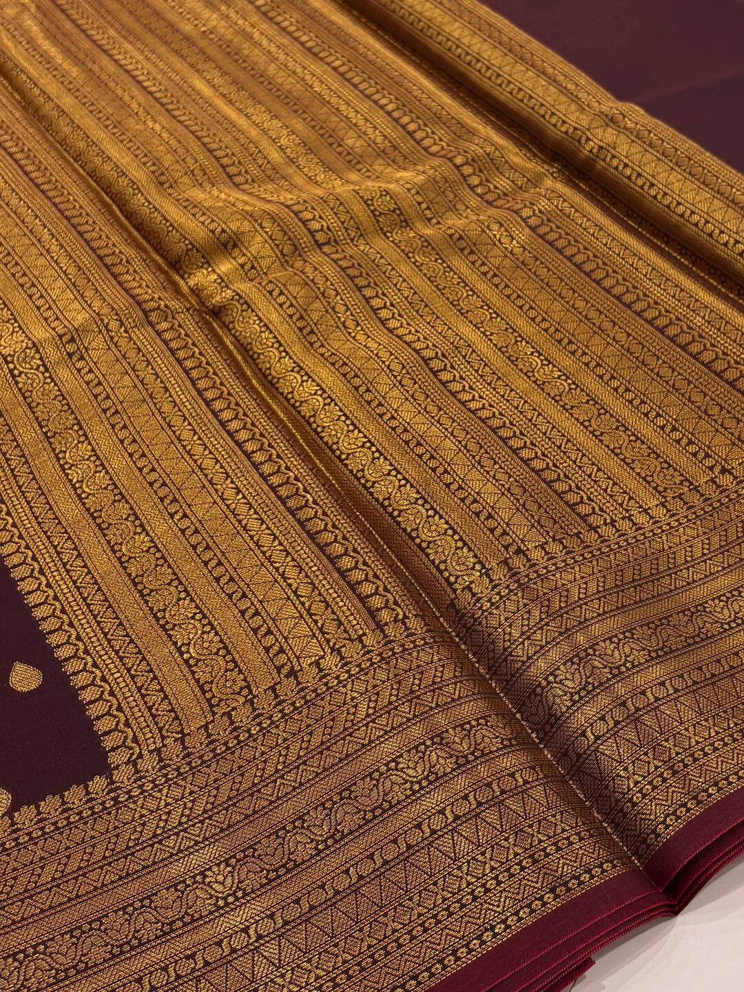 Maroon Banaras Cotton Silk Saree