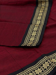 Maroon Narayanpet Cotton Saree