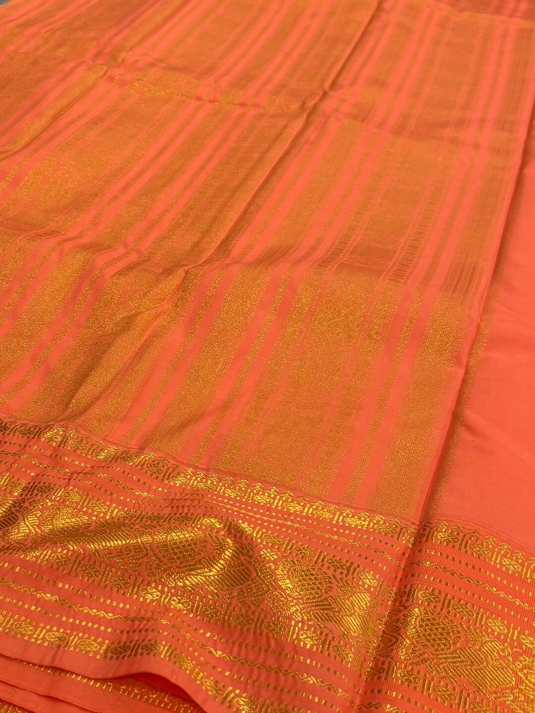 Hot Pink Semi Kanchi Silk Saree