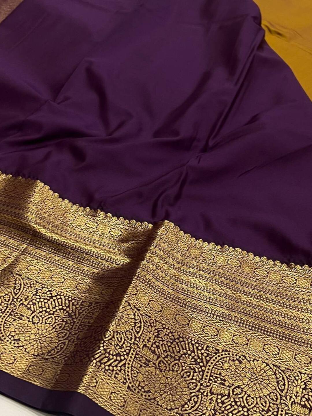 Yellow Semi Kanchi Silk Saree