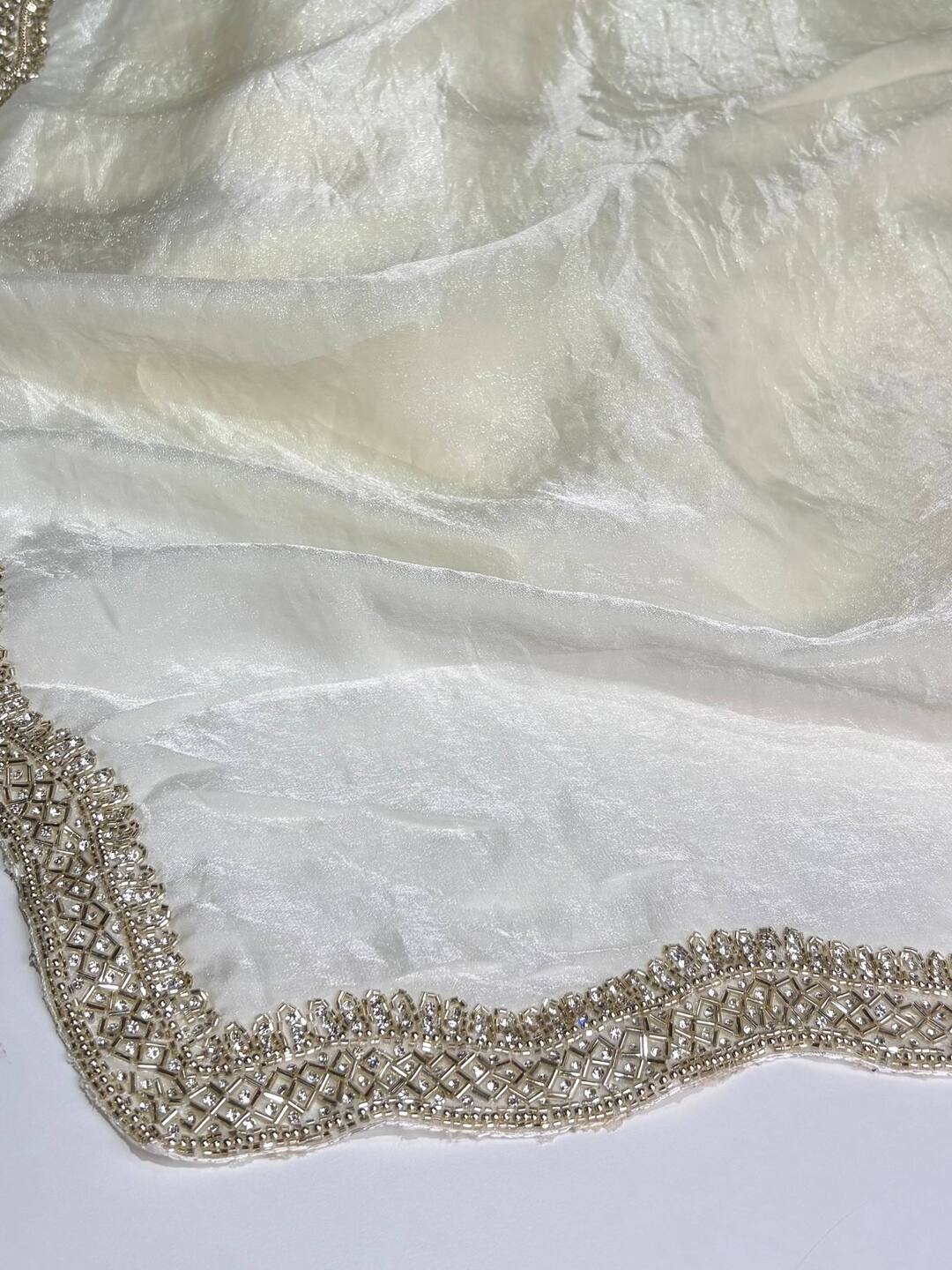 Off White Georgette saree
