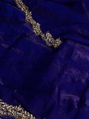 Royal Blue Georgette saree