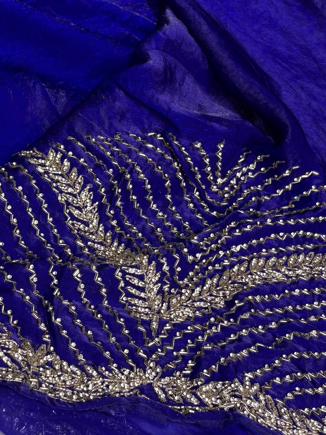 Royal Blue Georgette saree