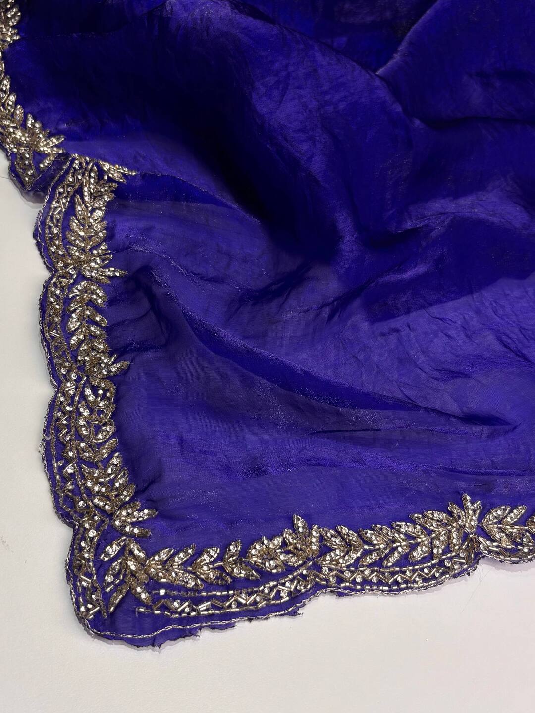 Royal Blue Georgette saree