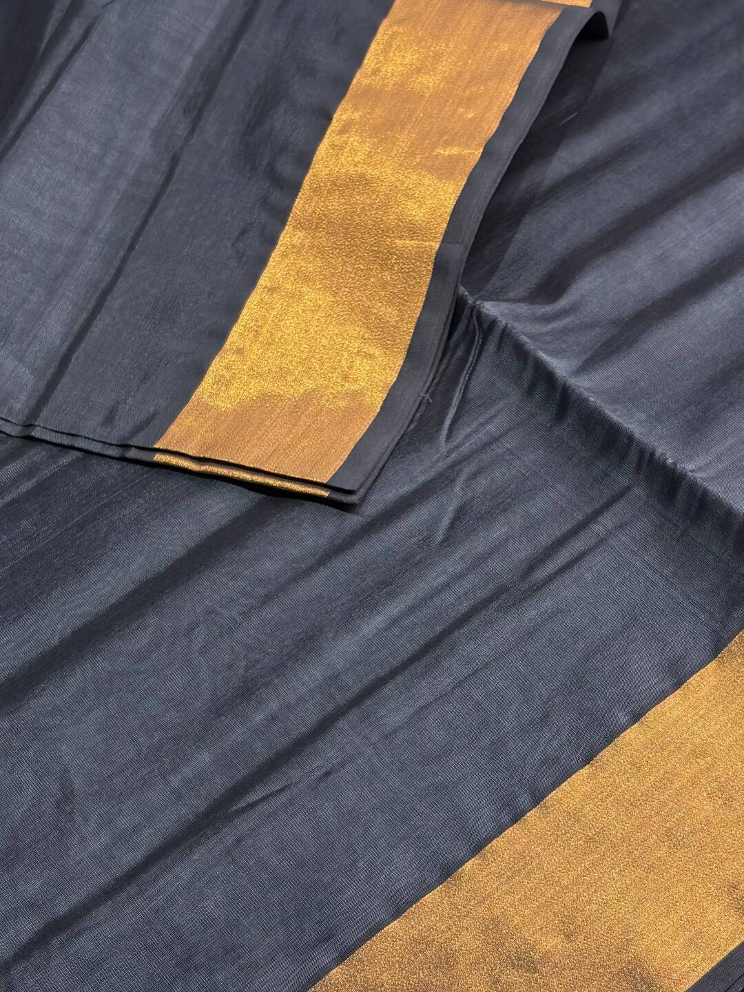 Grey Silk Cotton Saree