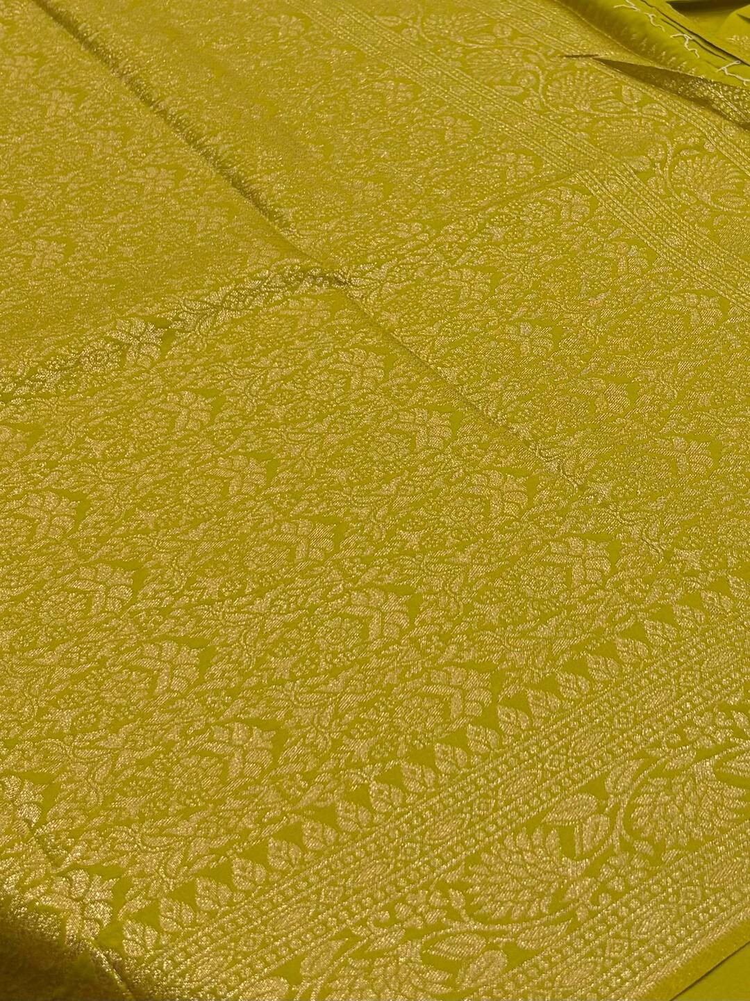 Apple Green Cotton Silk Saree